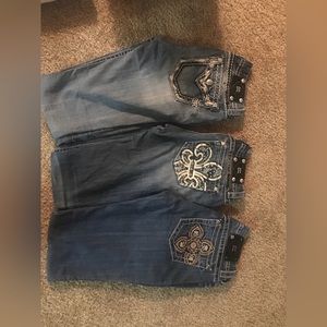 3 Miss Me Low Rise Boot Cut Jeans Bundle